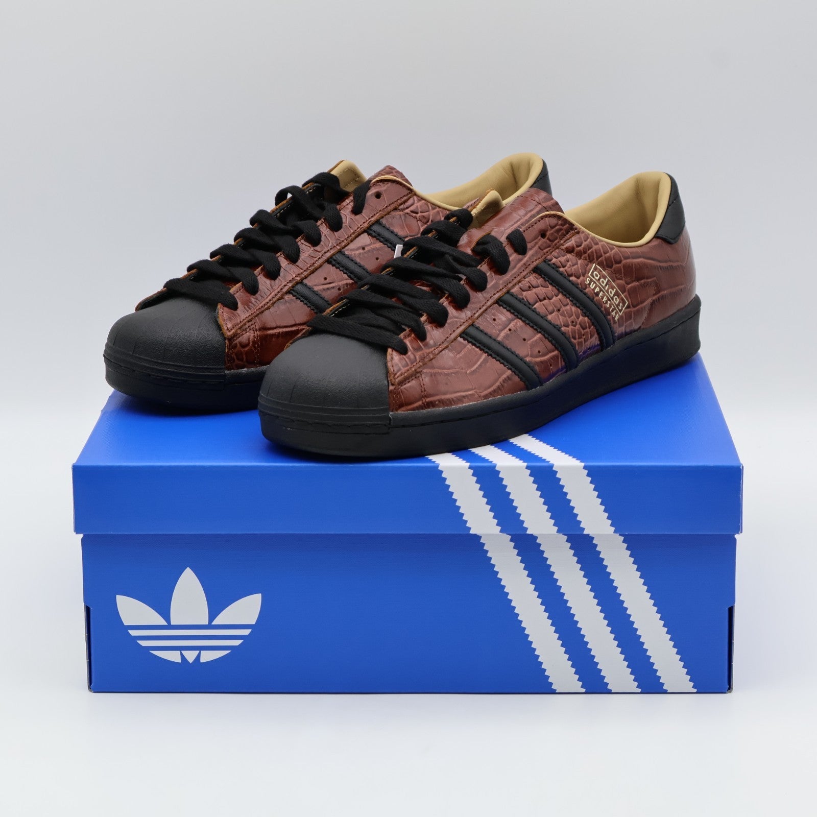 jq3258 adidas Originals Superstar Vintage Croc Fox Brown (Men's)