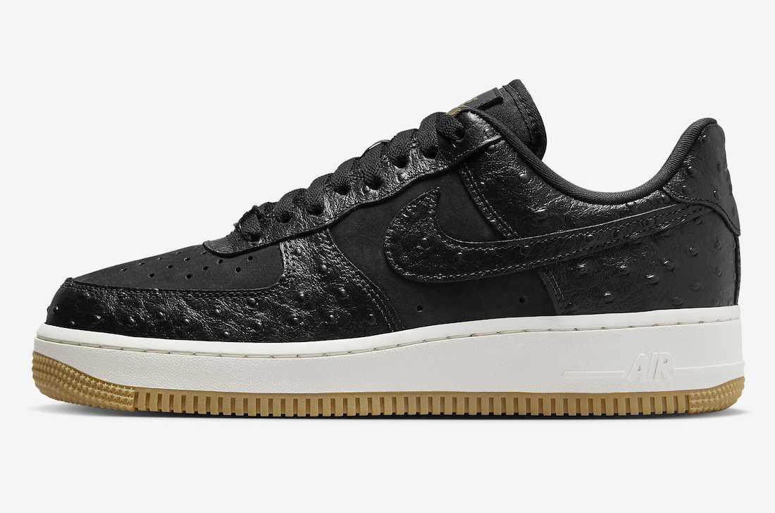 DZ2708-002 Nike Air Force 1 Low Black Ostrich (Women's)