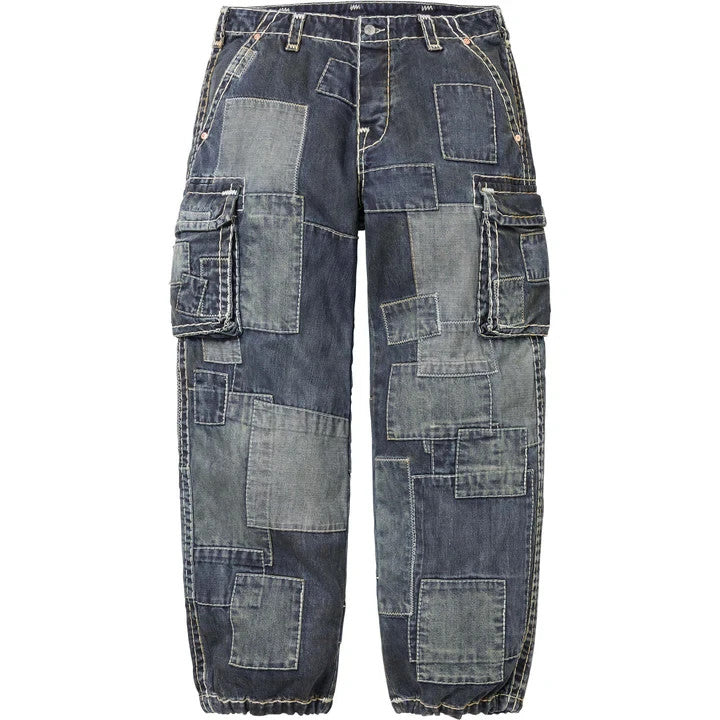 Supreme True Religion Patchwork Cargo Pant Indigo