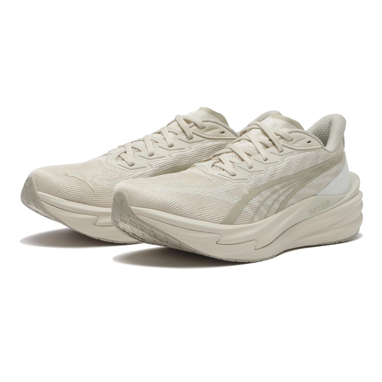 312123-14 Puma Deviate Nitro 4 Alpine Snow Warm White (Men's)