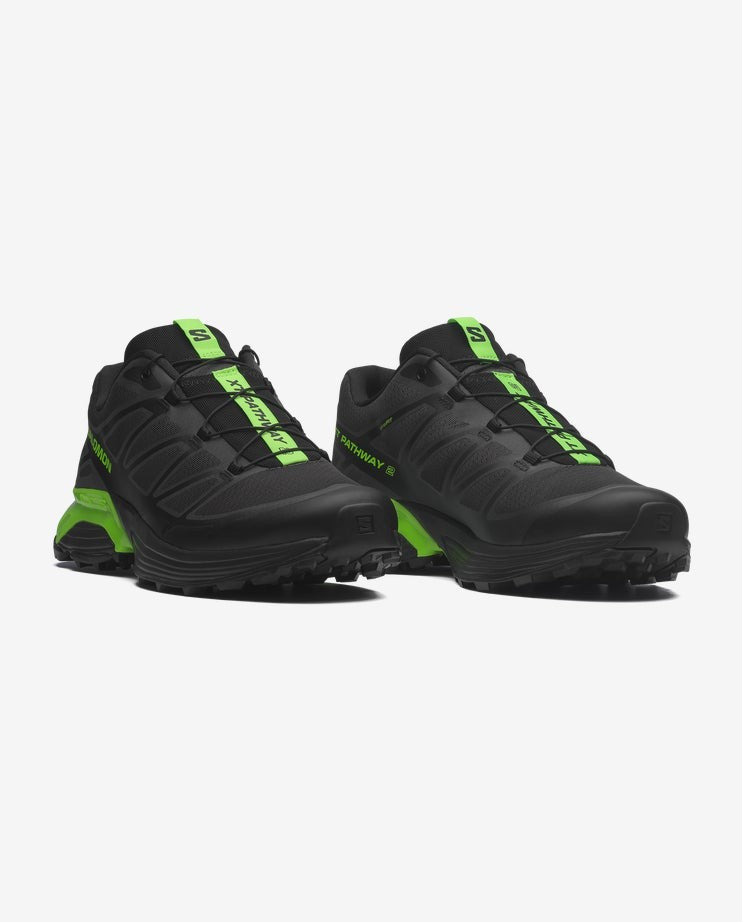 L47860700 Salomon XT-Pathway 2 Asphalt Black Green Gecko (Men's)
