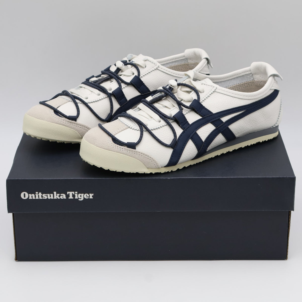 1183C577-100 Onitsuka Tiger Mexico 66 Viny Off White/Iron Navy (Men's)