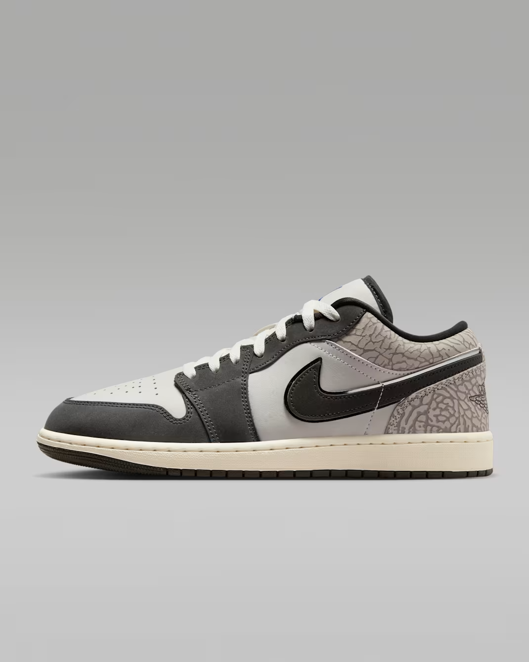 IU2268-100 Nike Air Jordan 1 Low SE V2 "Elephent Print/Sail/Deep Pewter"