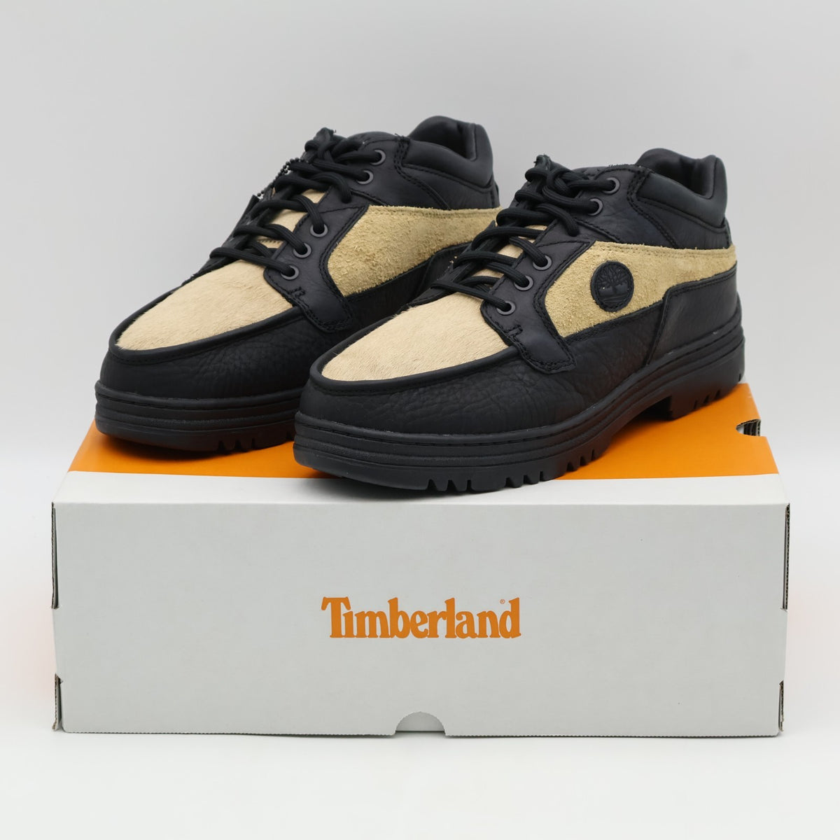 TB0A44AGW02 the Apartment Timberland Heritage Moc Toe Mid Beige Black (Men's)
