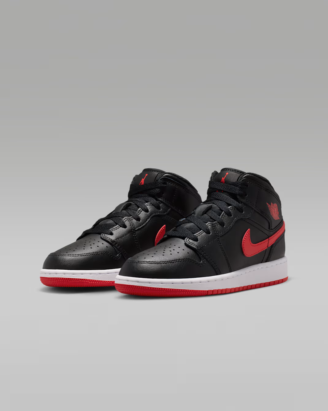 DQ8423-005 Nike GS Air Jordan 1 Mid "Black/White"