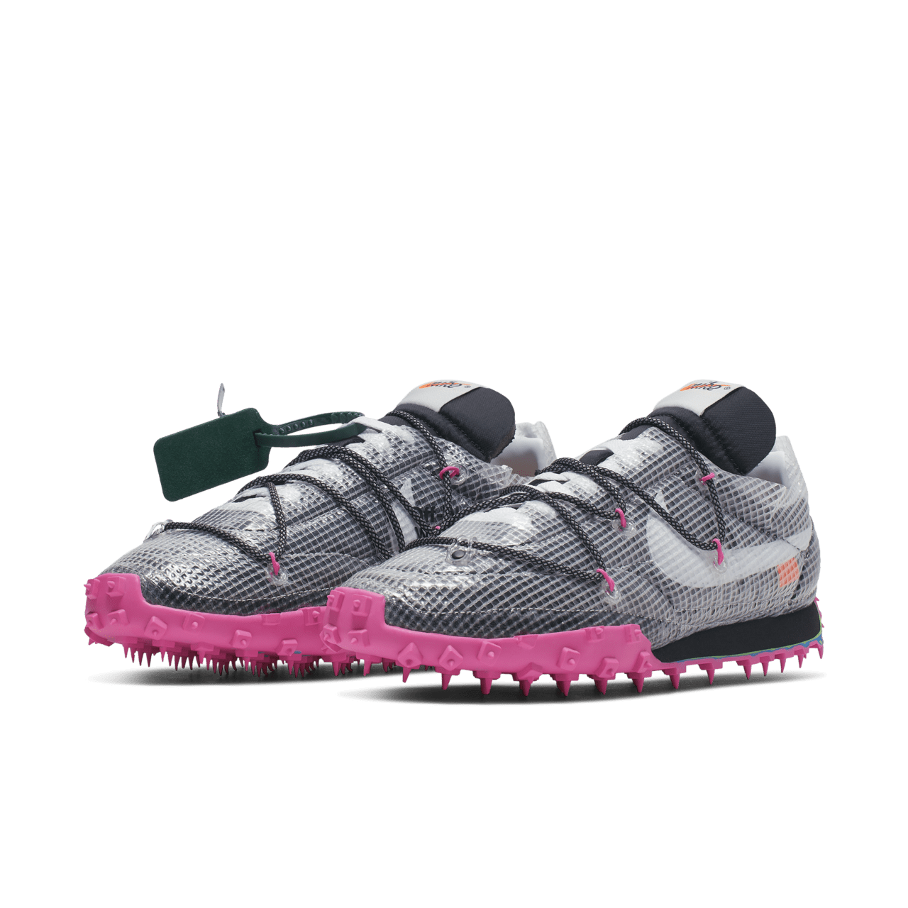 CD8180-001 Off-WhiteÃNike Waffle Racer Vivid Black (Women's)