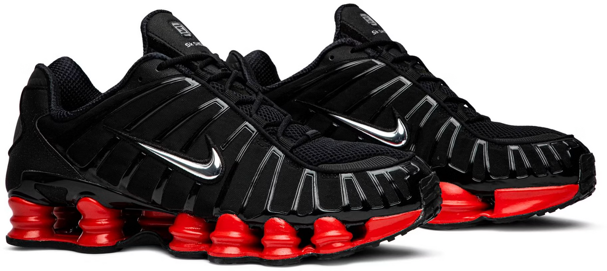 CI0987-001 SKEPTA Ã NIKE SHOXTL BLACK/UNIVERCITYRED (Men's)