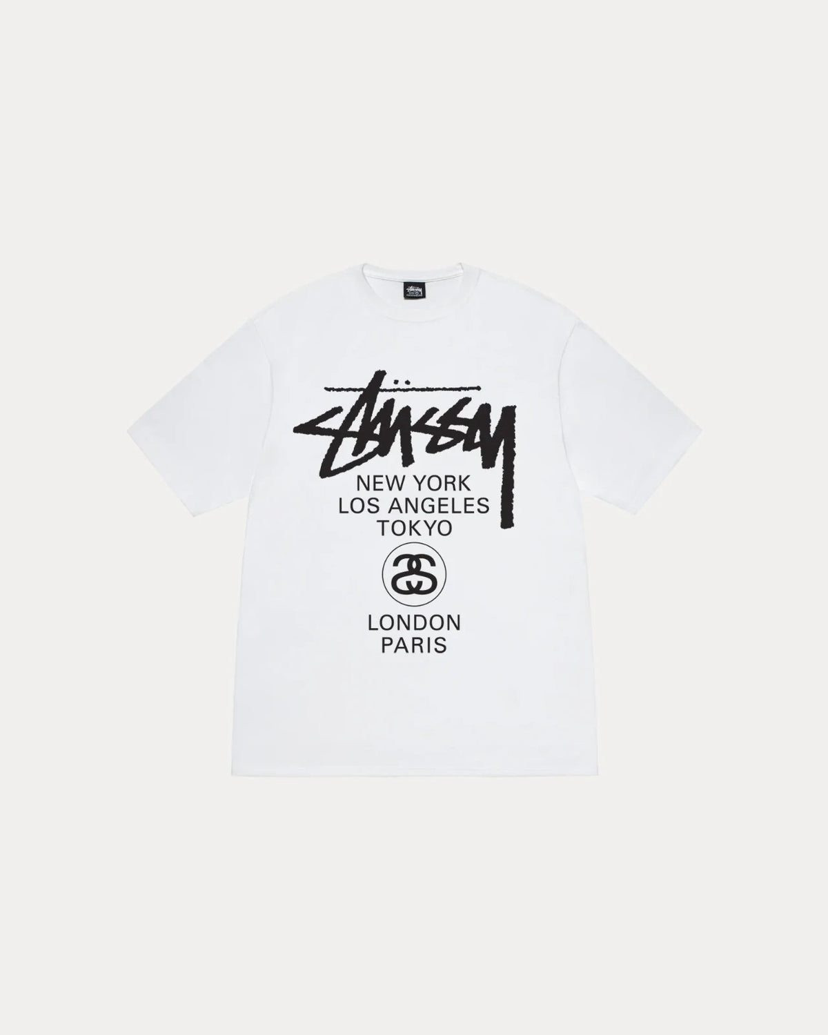 Stussy World Tour Tee White 25SS 3903962