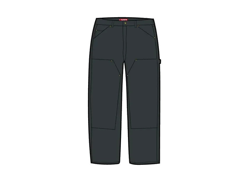 Supreme Worn Double Knee Painter Pant (26SS) "Black"