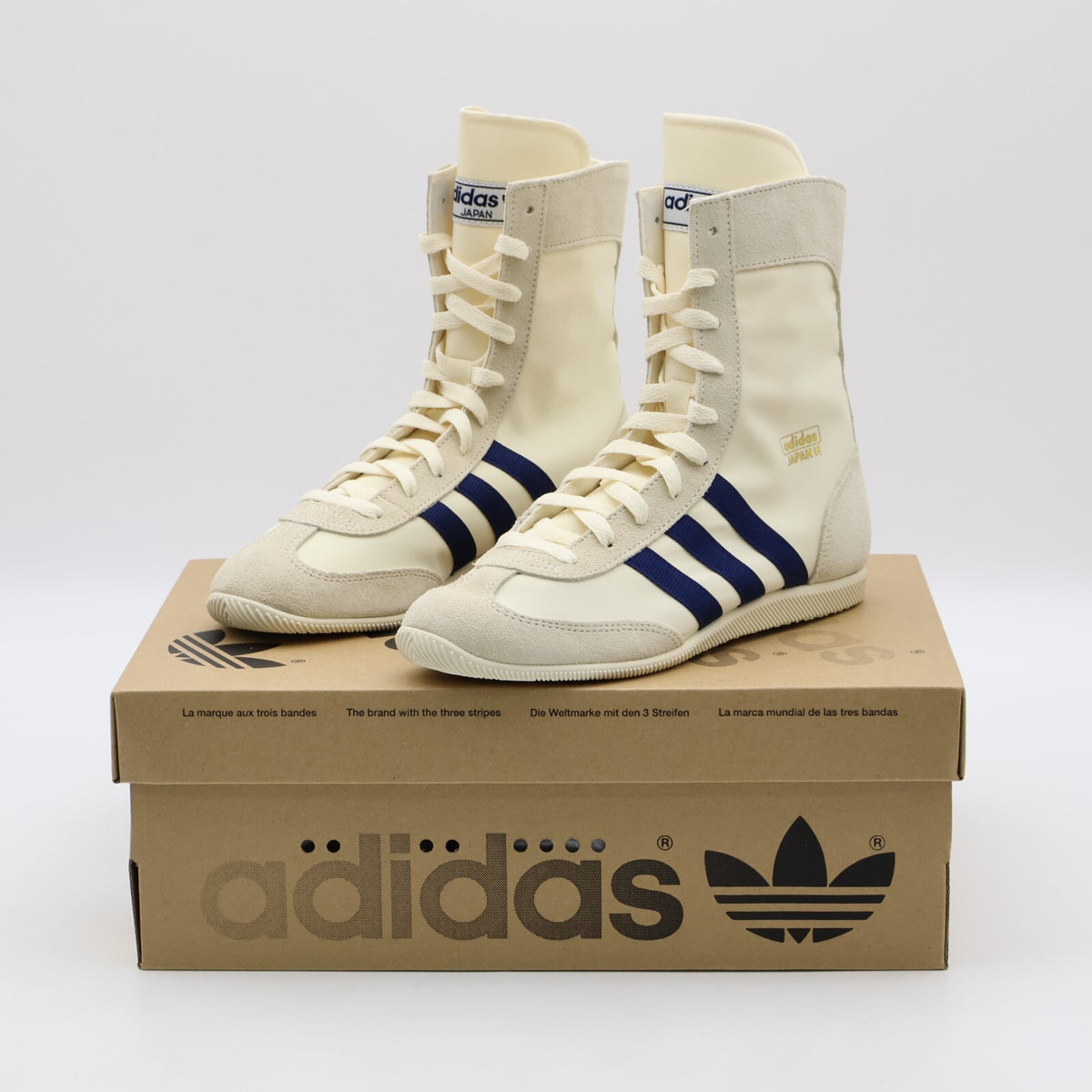 JR8123 adidas Originals Japan H Cream White Dark Blue Gold Metallic (Women's)