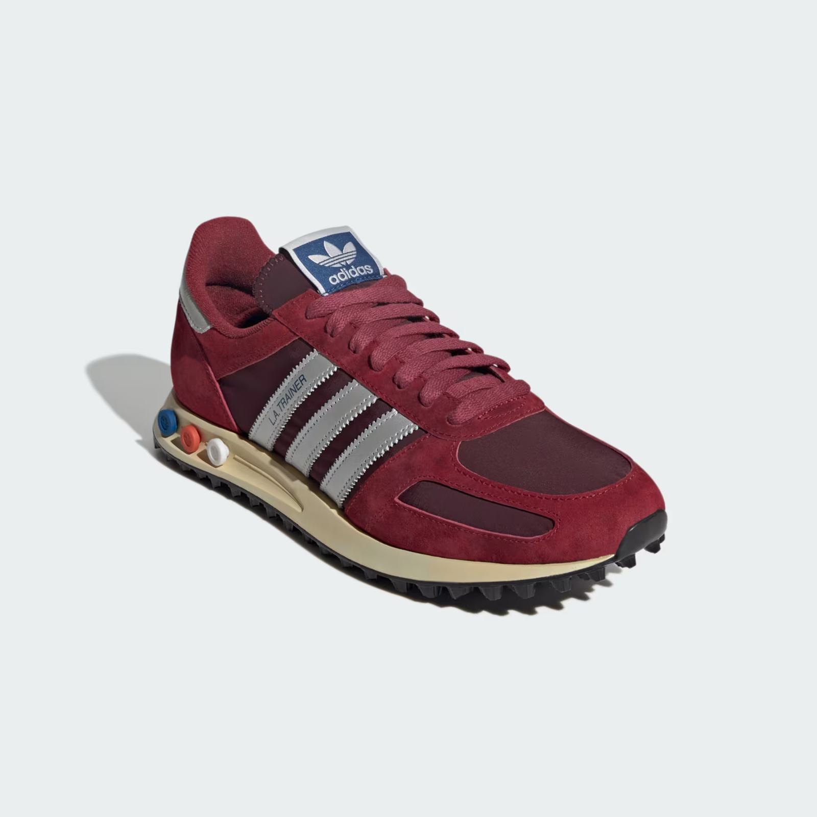 JQ5715 adidas Originals LA Trainer OG Noble Maroon Silver Metallic Maroon (Men's