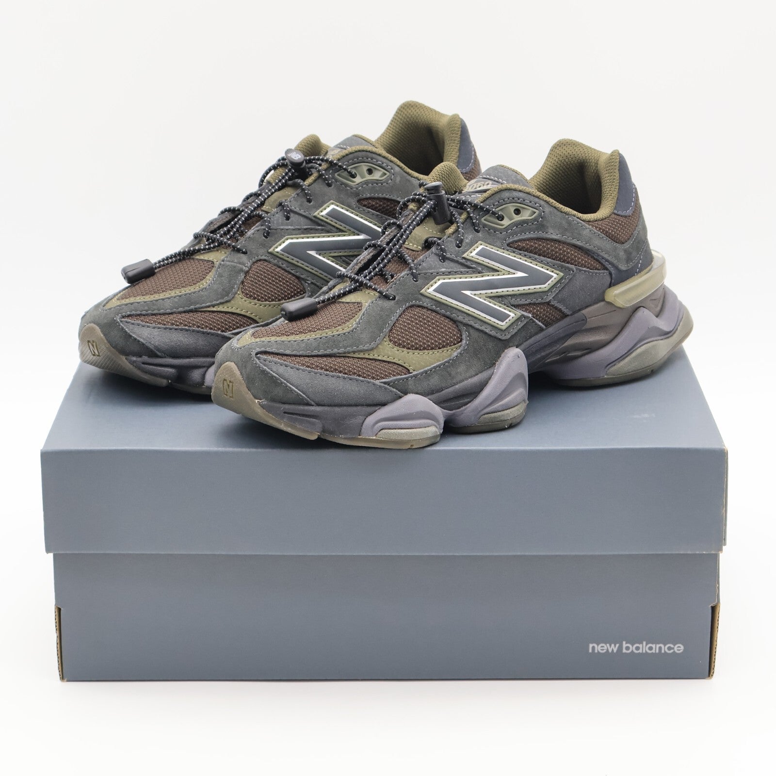 U9060PH New Balance 9060 Blacktop Dark Moss Brown Khakis Green Grey (Men's)