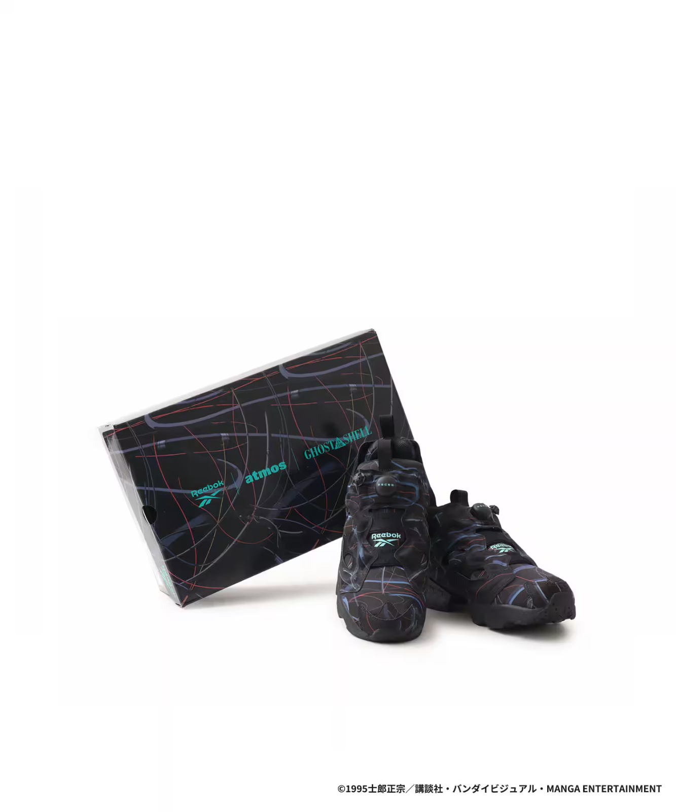 100249524 atmos Ghost in the Shell à Reebok Instapump Fury 94 Black (Men's)