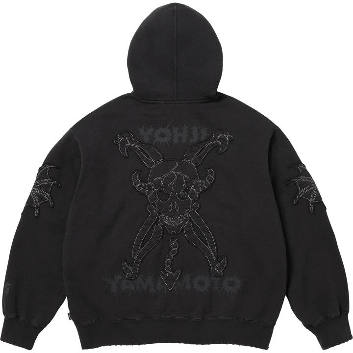 Supreme Y's by Yohji Yamamoto Zip Up Hooded Sweatshirt Black