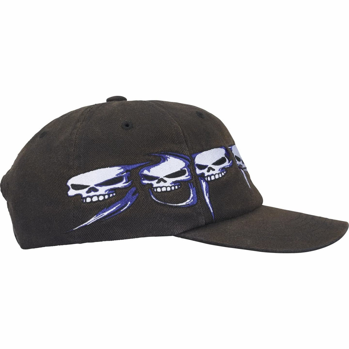 Supreme Skulls Spellout 6-Panel Black