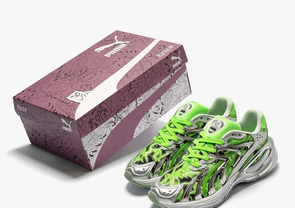403649-01 RIPNDIP Puma Inverse PUMA Silver Fluro Pink Pes (Men's)