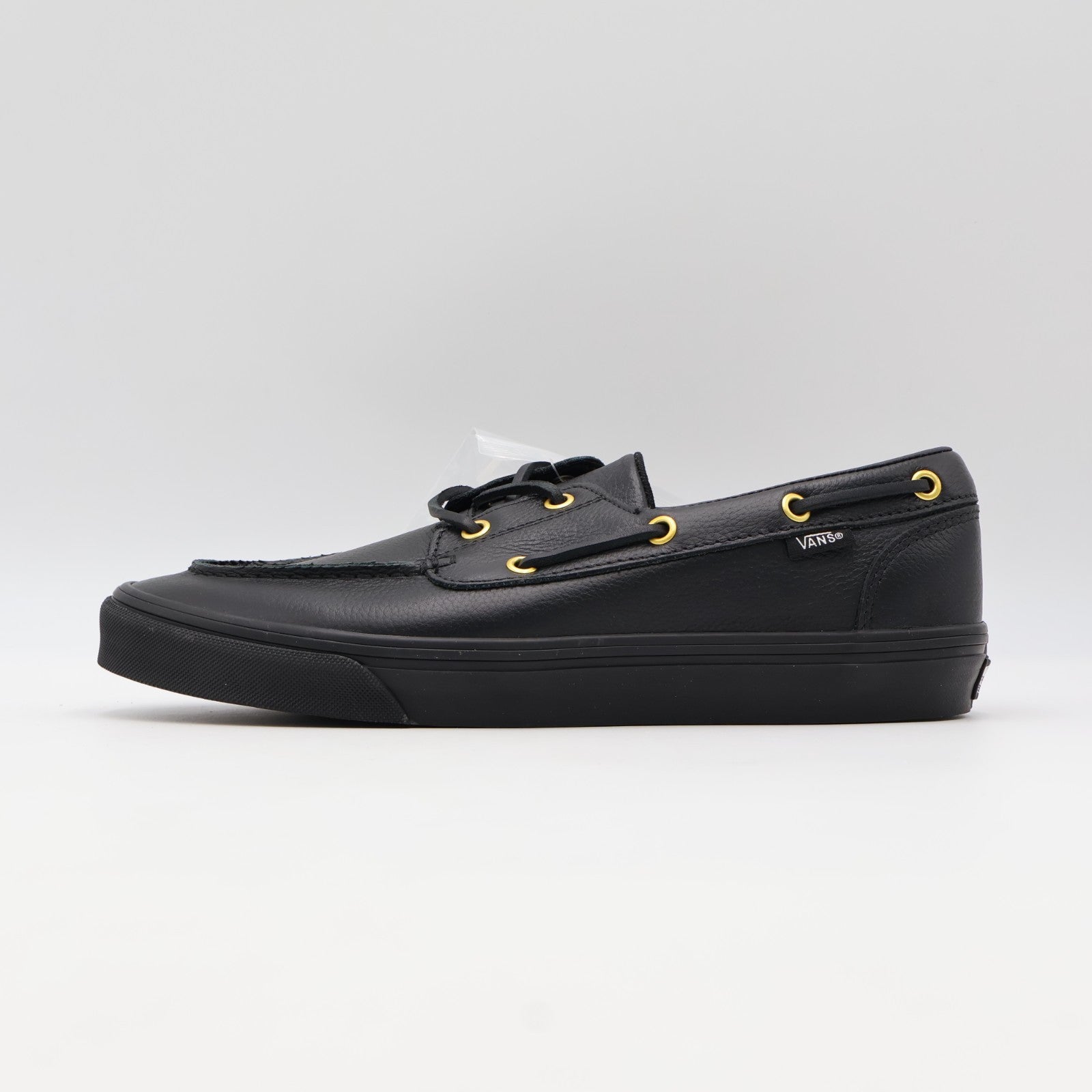 VN000Z11CJK Vans 2 Eyelet Boat Shoe Leather Black (Men's)