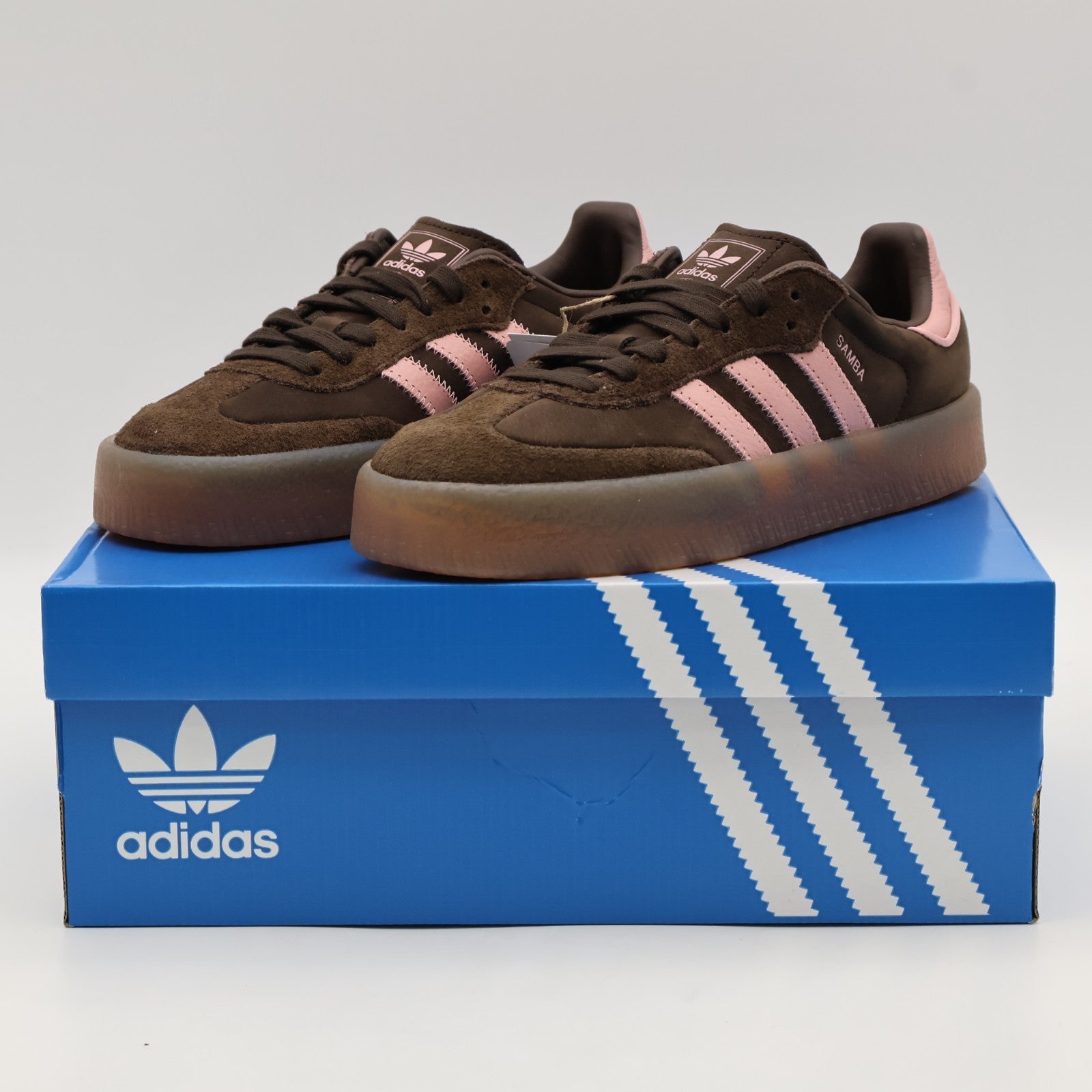 JI2744 adidas Originals Sambae Dark Brown Wonder Mauve Gum M2 (Women's)
