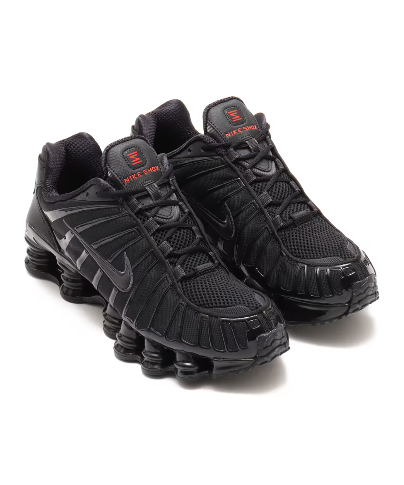 AV3595-002 Nike Shox TL Black Metallic Hematite Max Orange Black (Men's)