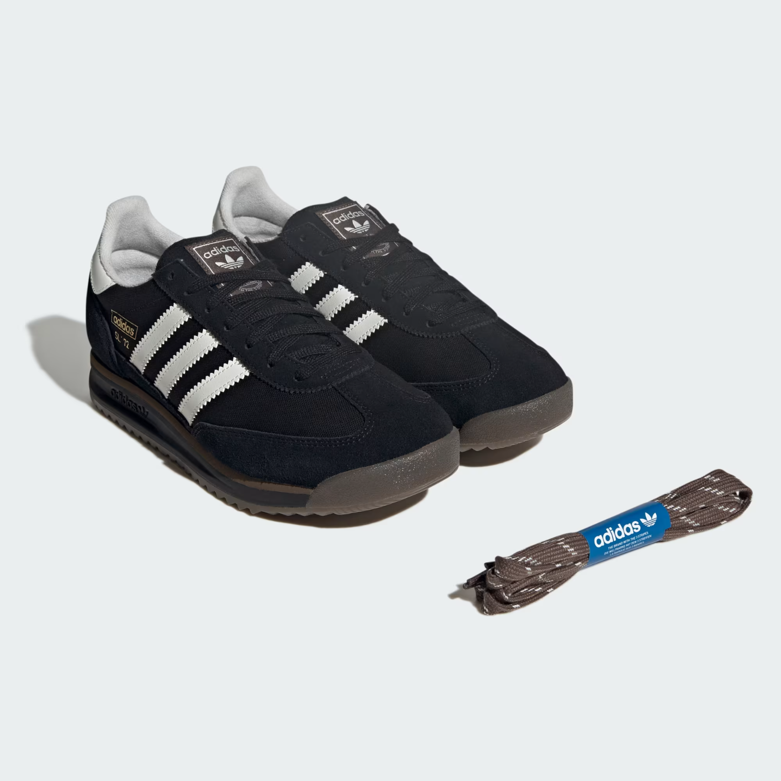 JR8771 adidas Originals SL72 RS Core Black Off White Cargo Brown (Men's)