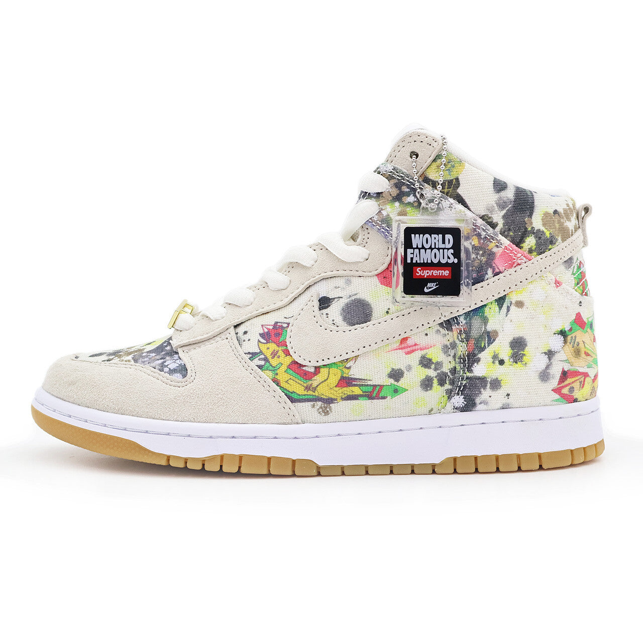 FD8779-100 Supreme Nike SB Dunk High Rammellzee White (Men's)