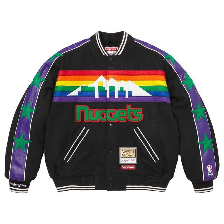 Supreme Mitchell Ness Teams Varsity Jacket Black