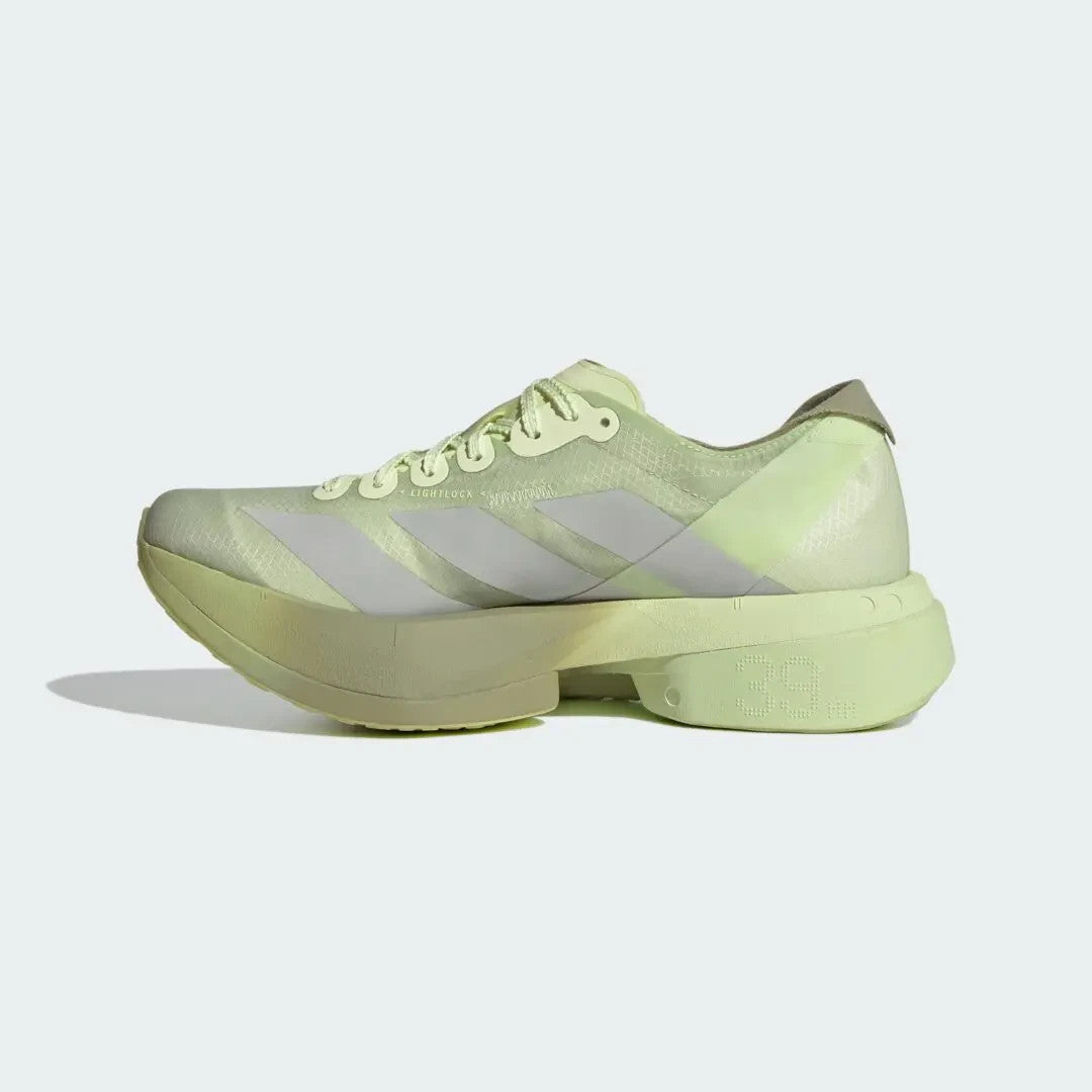 KH8441 Satisfy à adidas Adizero Adios Pro 4 "Tent Green/Matte Silver"