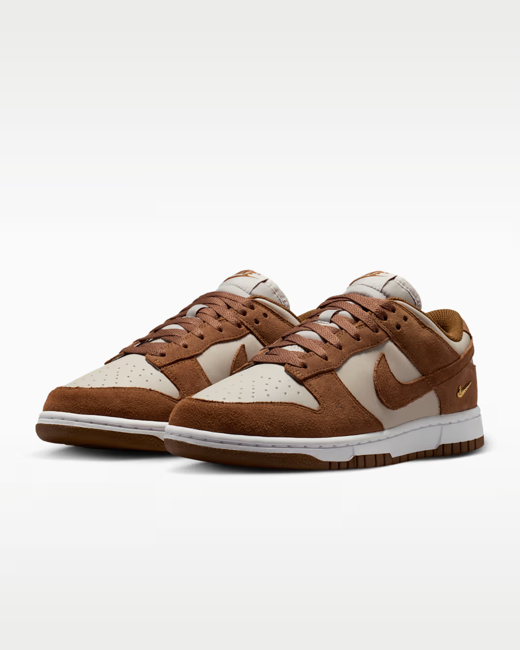 IO4244-200 Nike Dunk Low Suede "Light British Tan/Cream 2" (Women's)