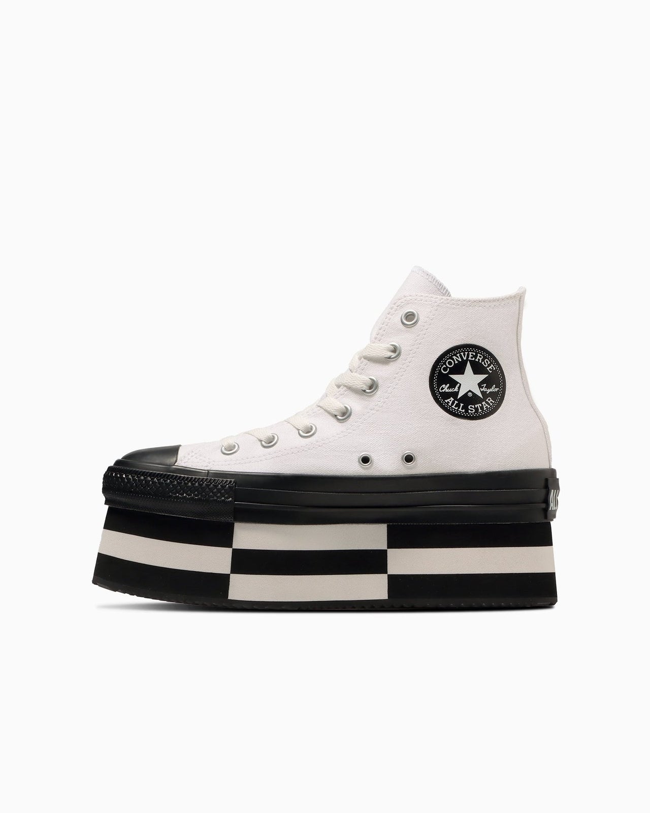 31312750 Converse All Star Chunkyblock Hi White Black (Women's)