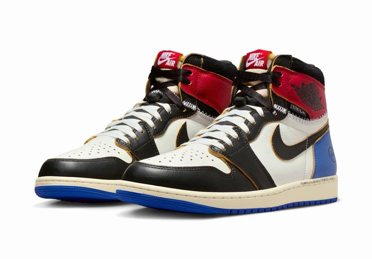 IO7847-002 fragment design UNION Nike Air Jordan 1 High OG Black Varsity (Men's)