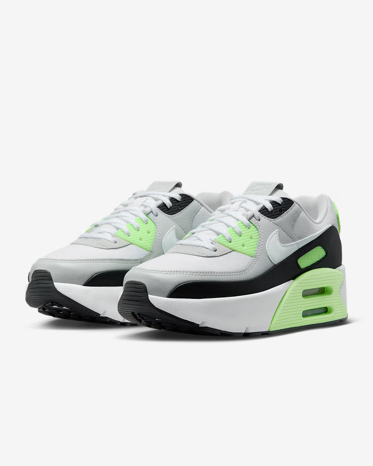 FD4328-002 Nike Air Max 90 LV8 Shoes Photon Dust Lime Blast Black (Women's)