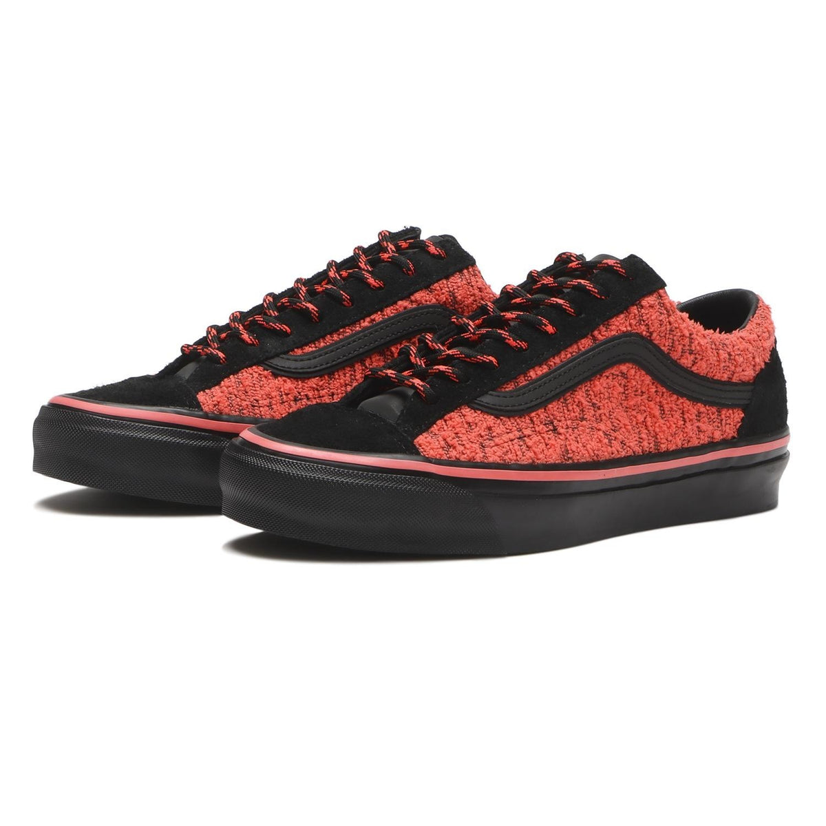 VN000EK7GP4 Vans Premium Old Skool 36 Jacquard Knit Black Fiery Coral (Men's)