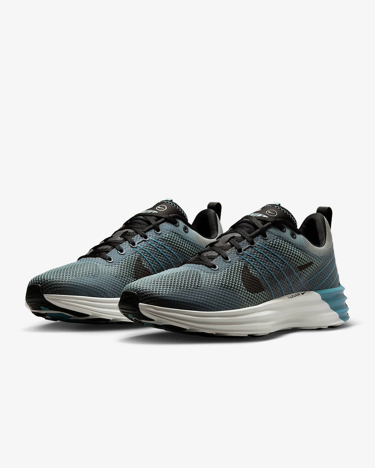 IB4357-001 Nike Lunar Roam Cool Grey Cerulean Black Black (Men's)
