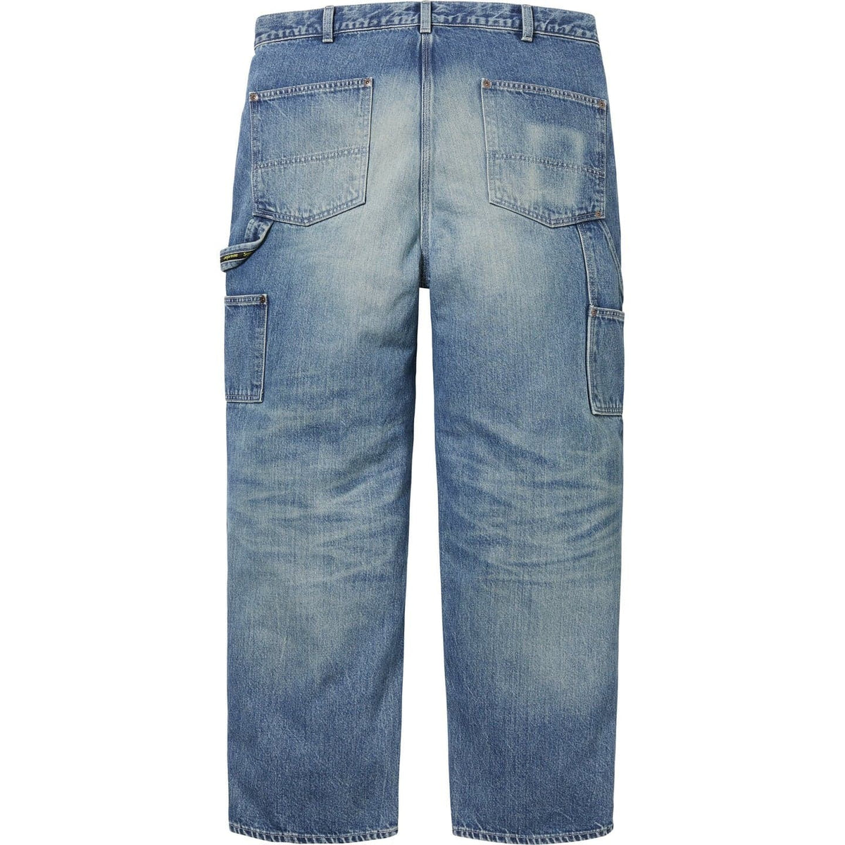 Supreme Worn Double Knee Denim Painter Jean Washed Indigo