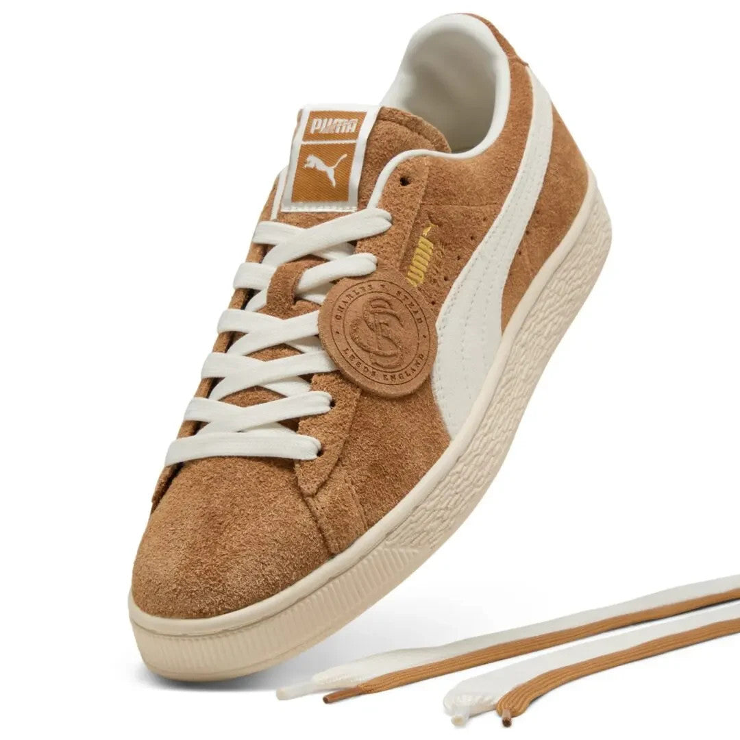 403767-03 Puma Suede Charles F Stead 5 Honey Butter PUMA White (Men's)