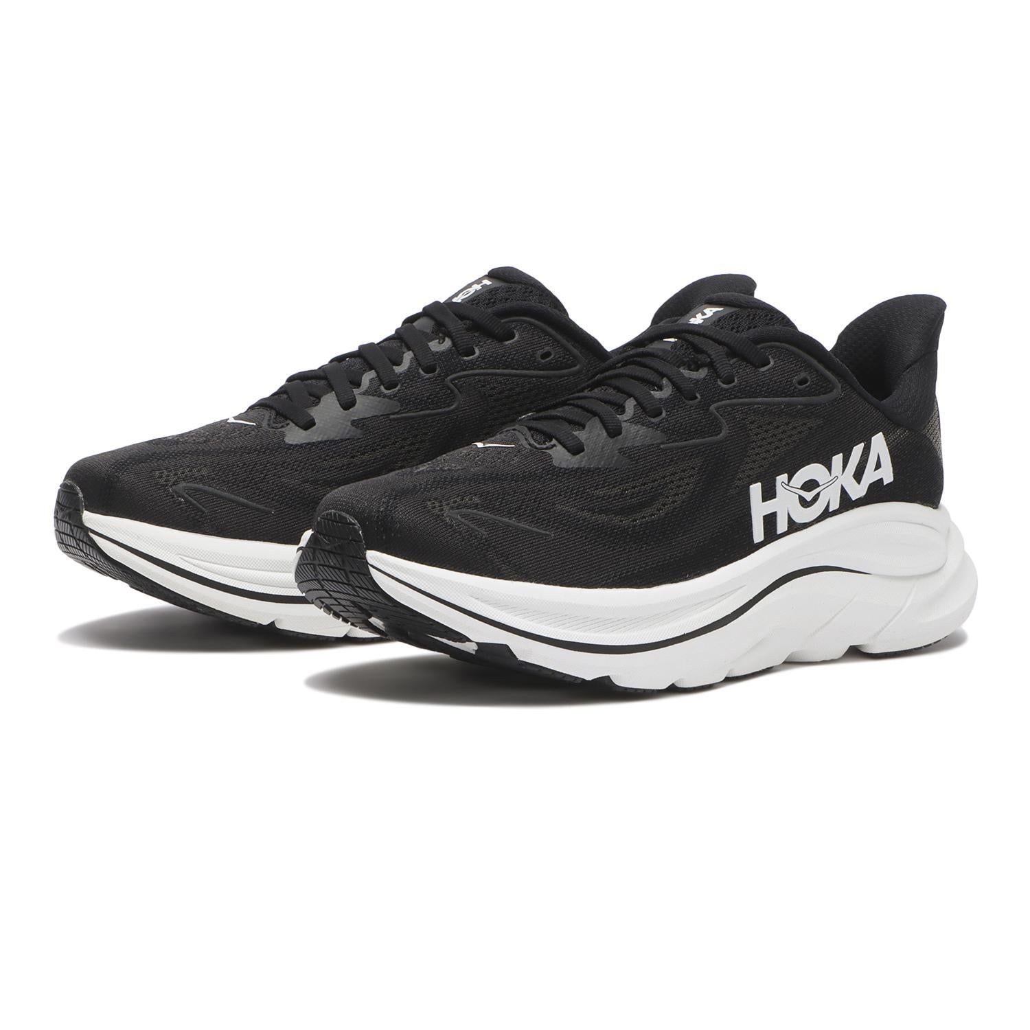 1162031-BWHT Hoka Clifton 10 Black White (Women's )