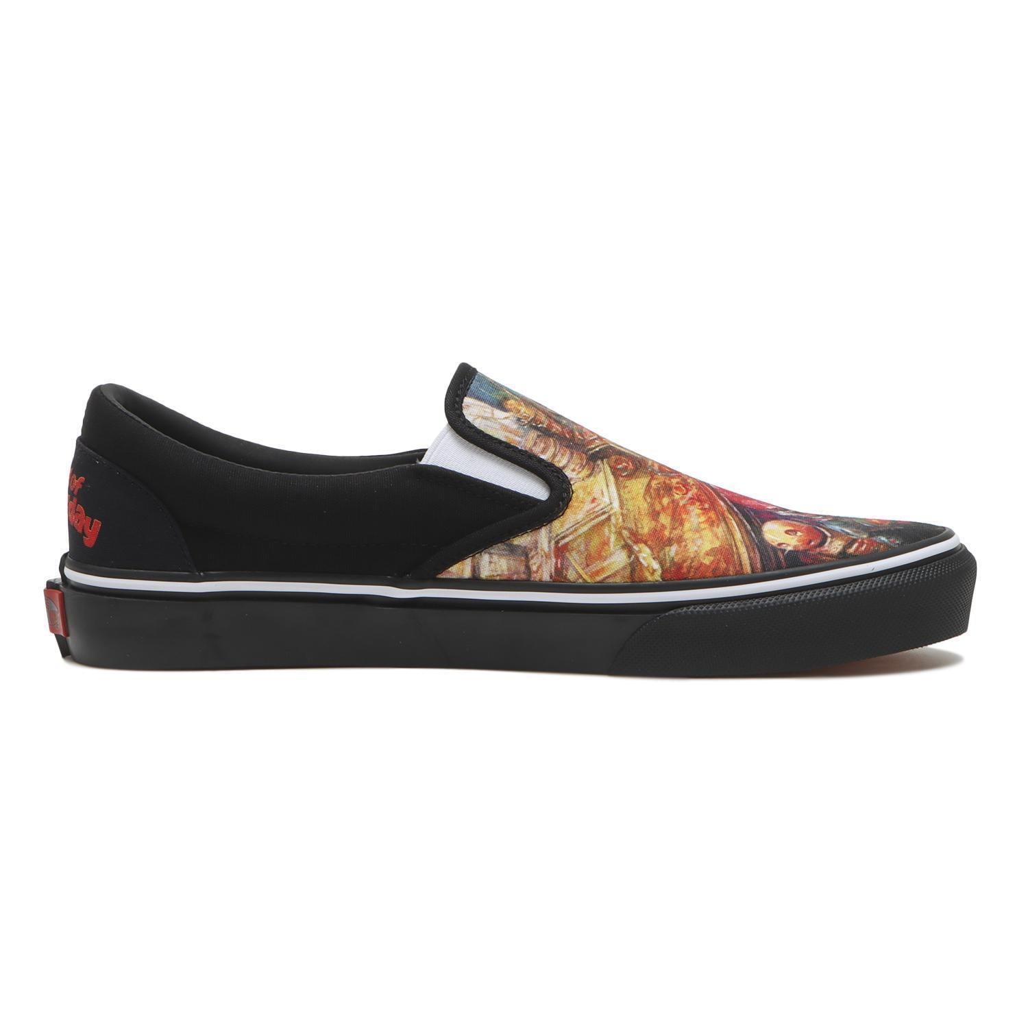687689-0001 ELLEGARDEN Ã Vans Slip-On Black Red (V98CF ELLE) (Men's)