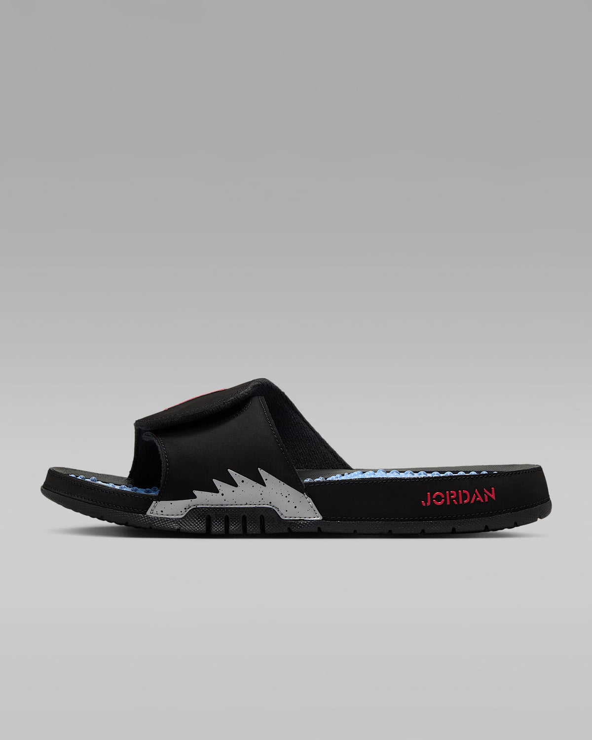 555501-061 Nike Jordan Hydro 5 Retro Slide Black Silver Fire Red (Men's)