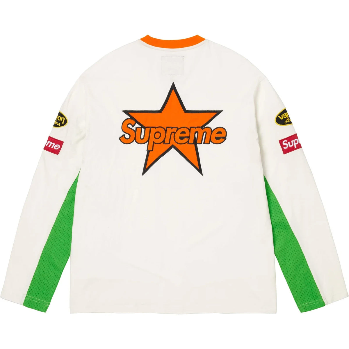 Supreme Vanson Leathers L/S Top White