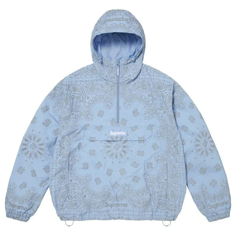 Supreme Reflective Bandana Anorak Light Blue