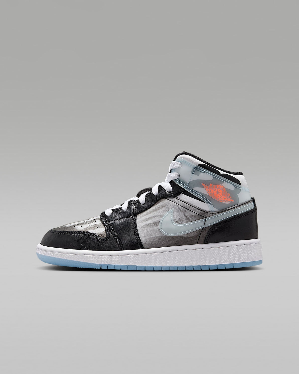 HF3210-001 Nike GS Air Jordan 1 Mid SS X-Ray