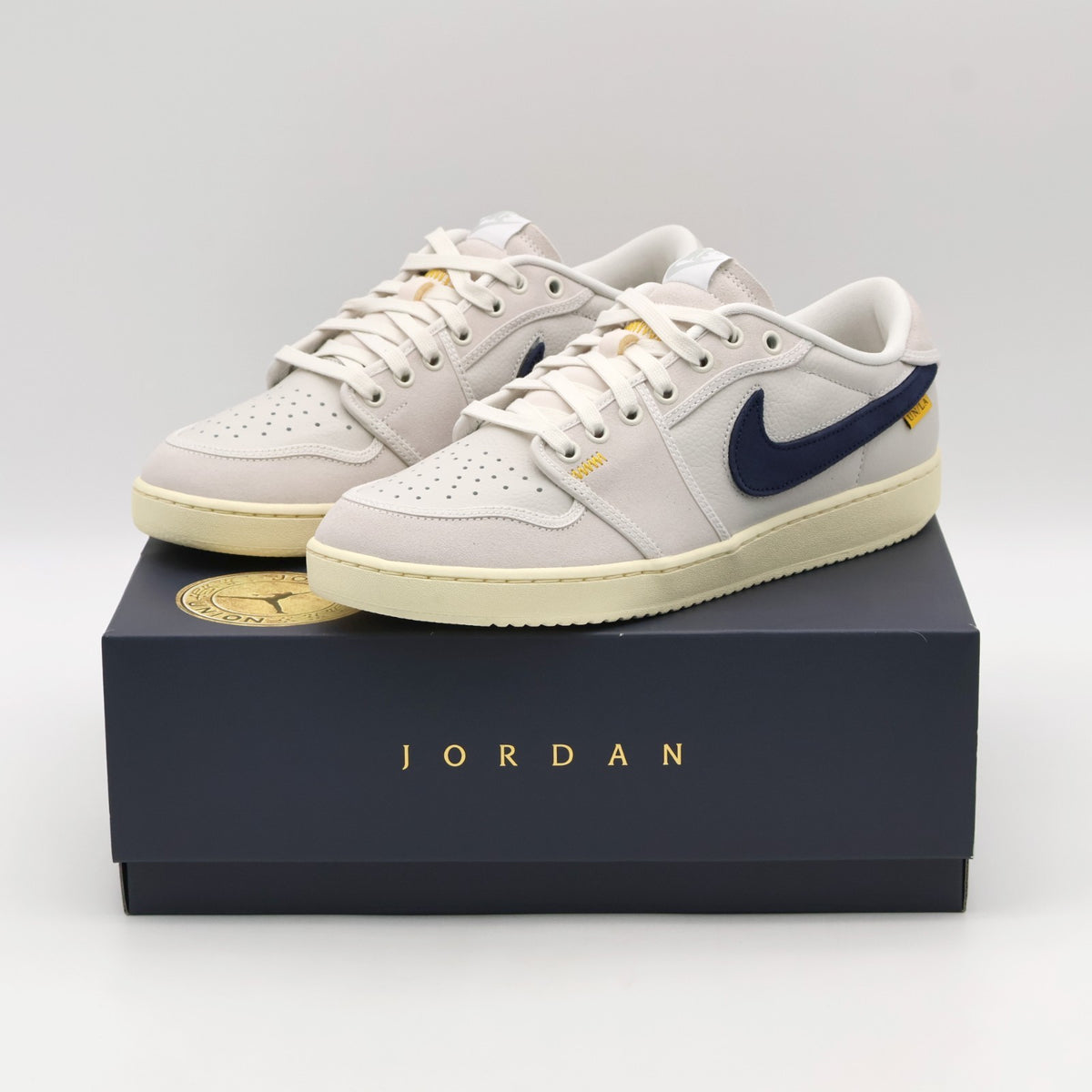 DZ4864-100 Union Nike Air Jordan AJKO 1 Low SP Sail Leather White Navy (Men's)