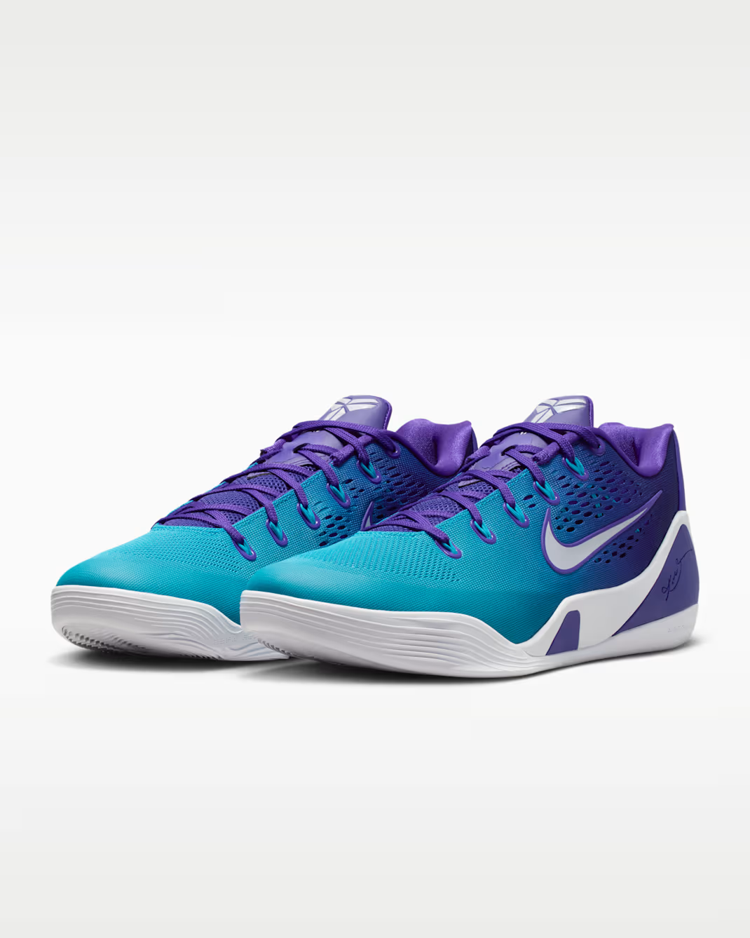 IM6119-500 Nike Kobe 9 Elite Low Protro Hornets (Men's)