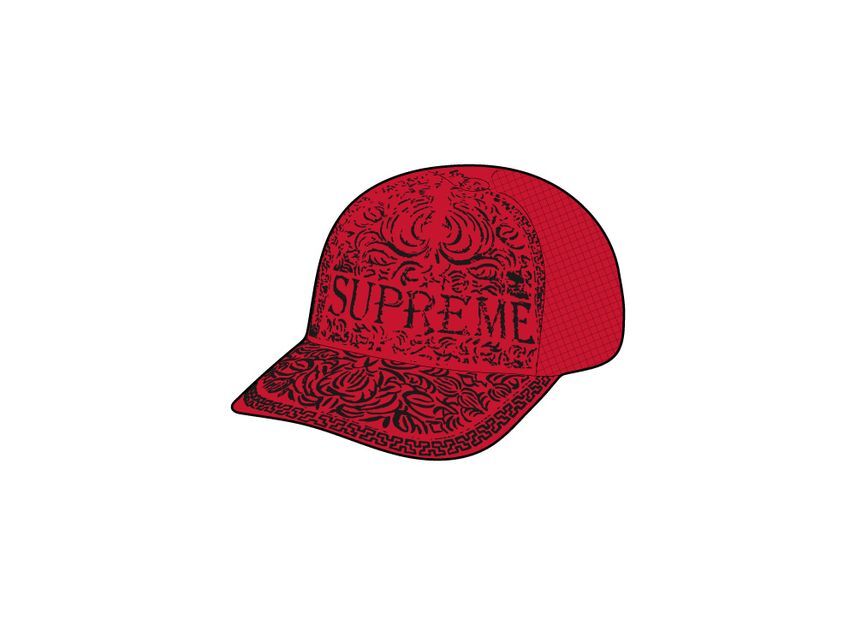 Supreme Vaquero Mesh Back 5-Panel Red