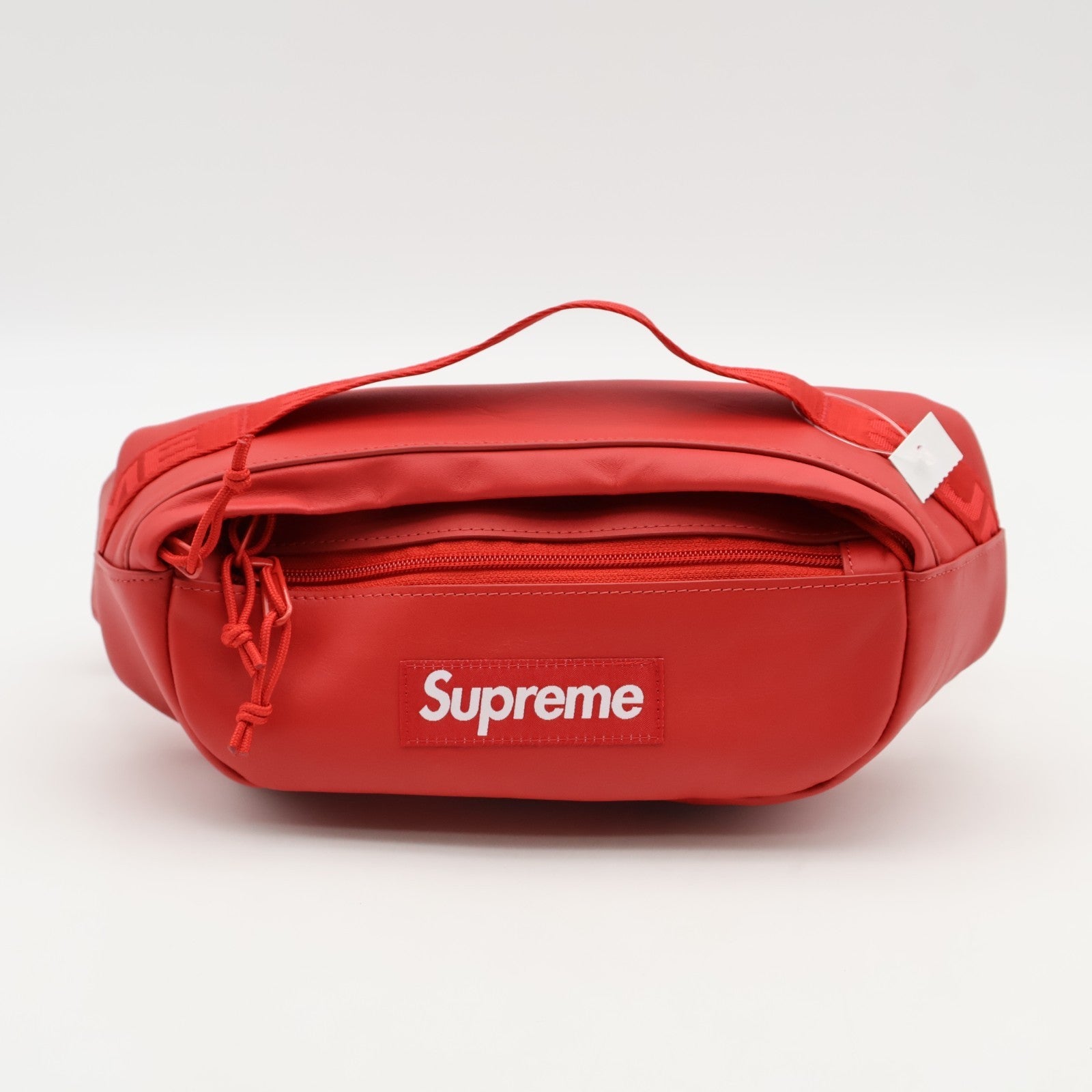 Supreme Leather Waist Bag Red (FW23)