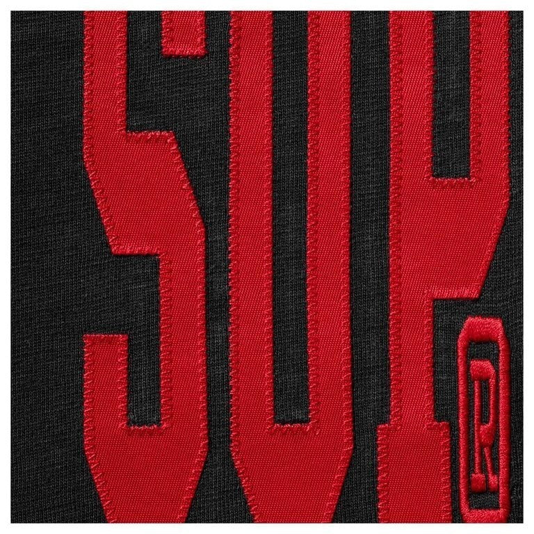 Supreme Stretch Appliqué S/S Top Black