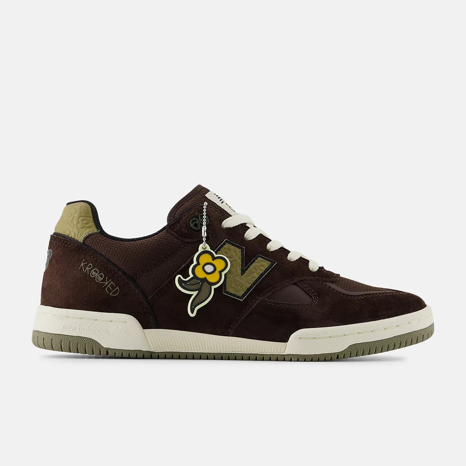 NM600KKD Krooked Skateboards New Balance Numeric 600 Chocolate Olive (Men's)
