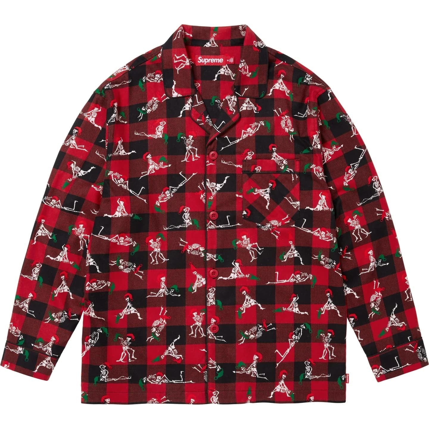 Supreme Hanes Holiday Pajama Set Plaid