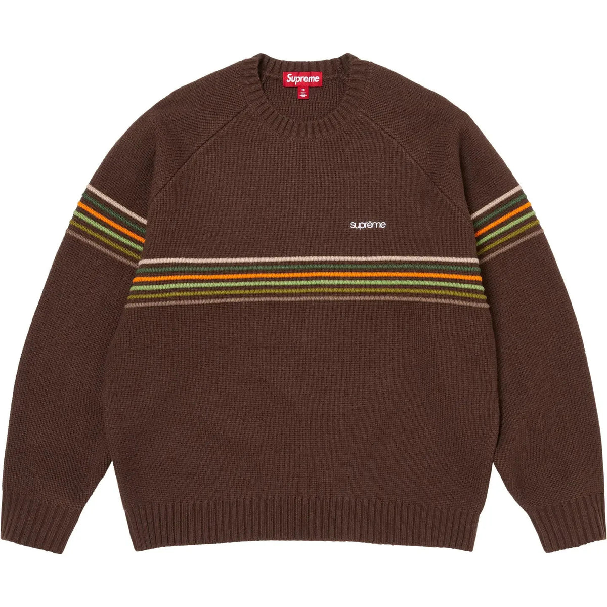 Supreme Raised Stripe Sweater Brown