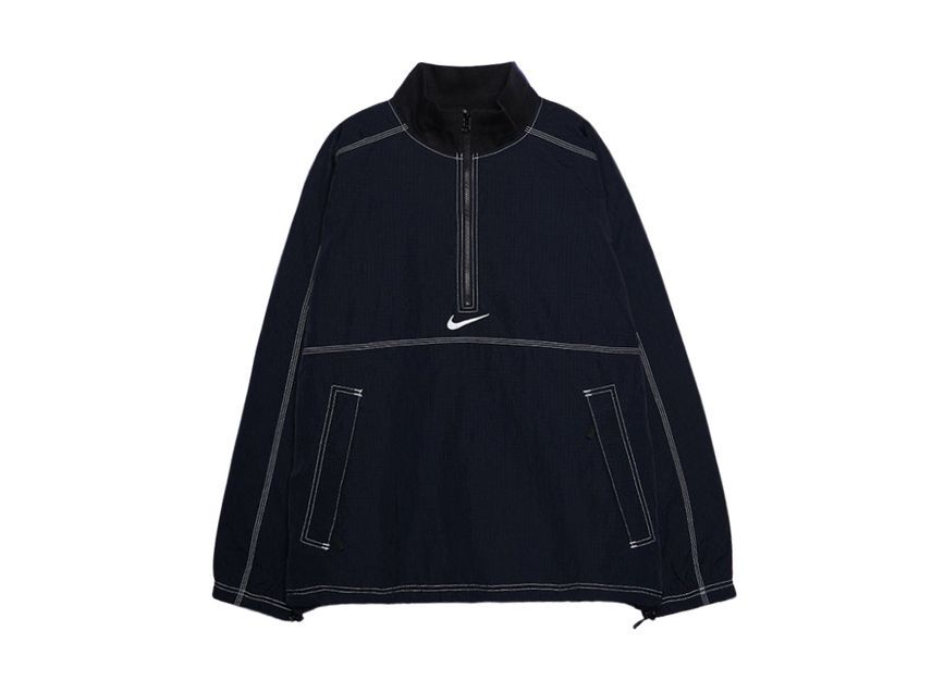 FQ0340-010 Supreme Nike Ripstop Pullover Black